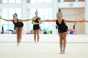 Gymnasts during the workout