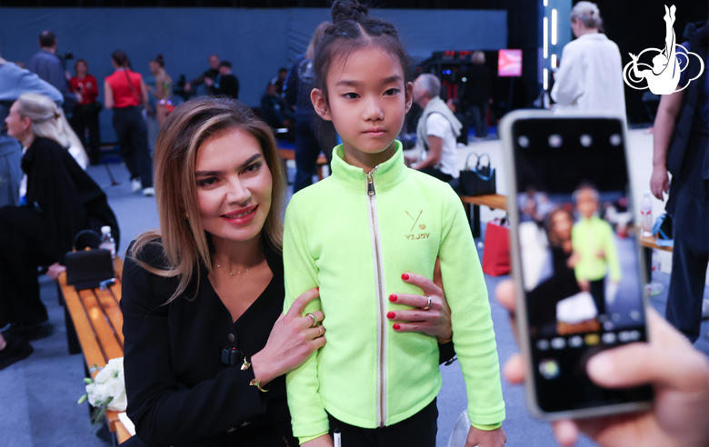 Olympic champion Alina Kabaeva during the Sky Grace Cup International Tournament and Beijing Top Open 2025