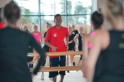 Alla Dukhova's TODES Theatre dance studio soloist Denis Ishmetov during a master class