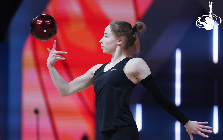 Vladislava Sharonova during floor testing