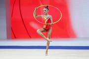 Ksenia Savinova during the hoop exercise