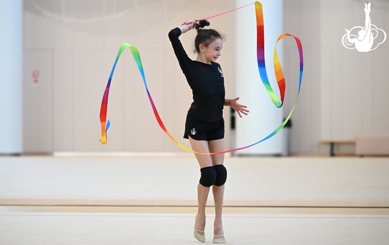 Алеся Найфонова во время тренировки