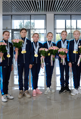 В Академии встретили команду чемпионок первенства России