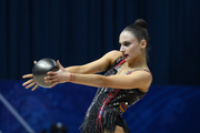 Milena Asriian during an exercise with ball