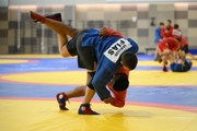 Participants of the training camp during training at the Martial Arts Academy