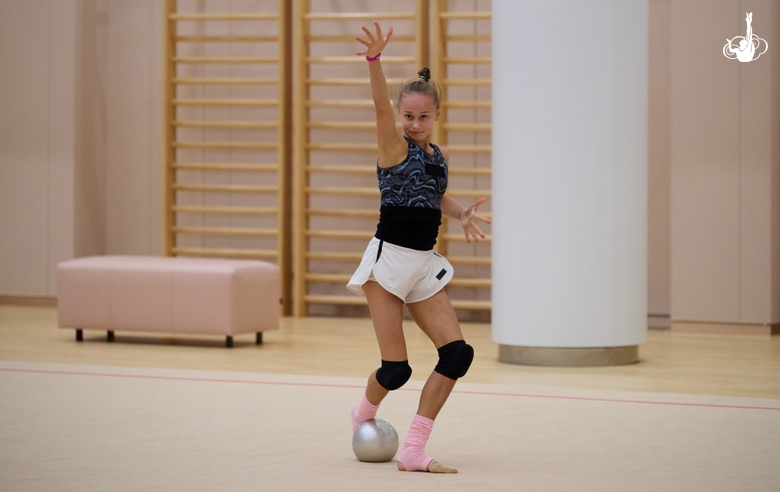 Yana Zaikina during a training session at the Academy