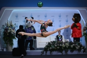 Julia Bogdanova during the ball exercise