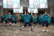 Alla Dukhova's TODES dance studio dancers at the Martial Arts Academy