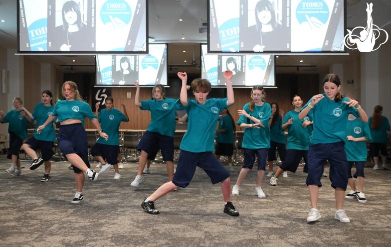 Alla Dukhova's TODES dance studio dancers at the Martial Arts Academy