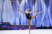 Lala Kramarenko (Russia) during the exercise with a hoop