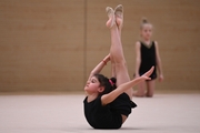 A young gymnast during the selection