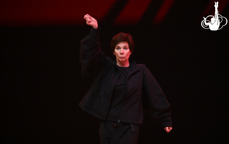 Alina Festival choreographer Irina Zenovka during the rehearsal of the Sky Grace Cup International Tournament and Beijing Top Open 2025 gala show