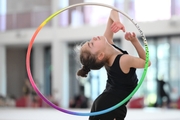 Ksenia Savinova during the hoop exercise