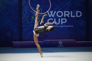 Hanna Panna Wiesner during an exercise with hoop