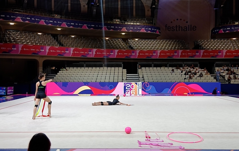 The first video from the arena in Frankfurt comes from the podium training!