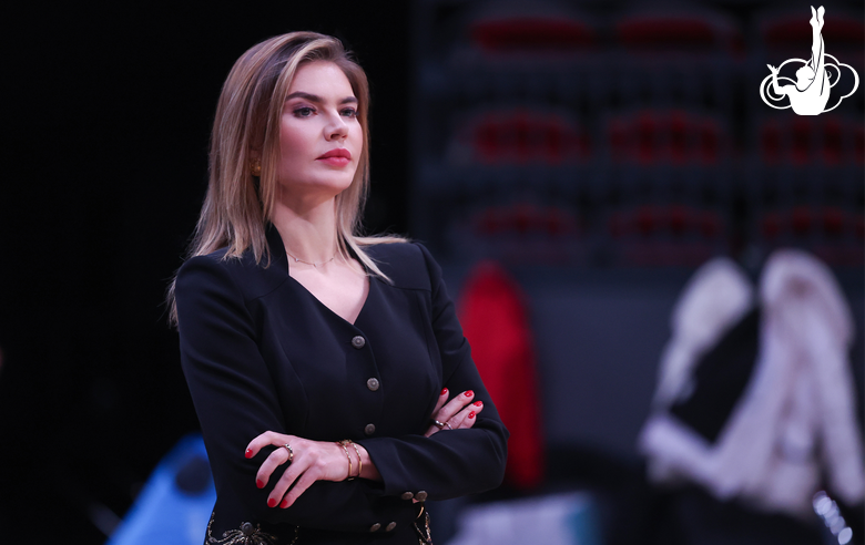 Olympic champion Alina Kabaeva during the Sky Grace Cup International Tournament and Beijing Top Open 2025