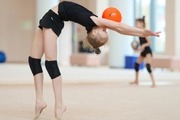 Kristina Voitenko during the ball exercise