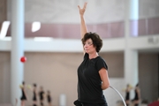 Choreographer Irina Zenovka during the training session