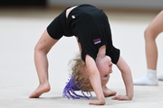 A young gymnast during Academy selection