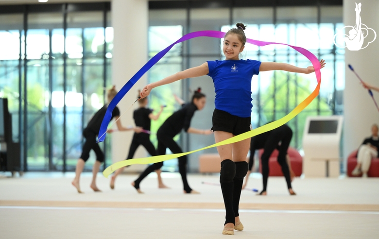 Ксения Савинова во время тренировки перед международным турниром в Будапеште