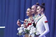 Lala Kramarenko, Diana Chugunikhina и Alina Harnasko at the awards ceremony