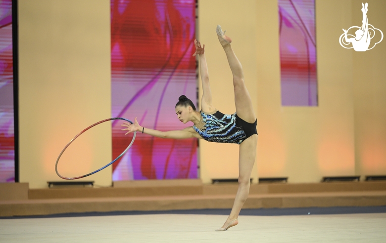 Daniella Gonzalez during the hoop exercise