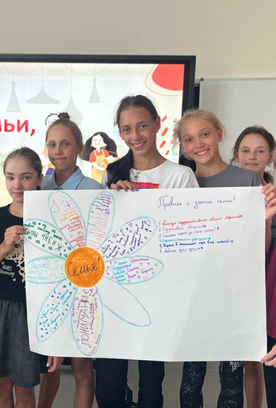 Academy gymnasts took part in an interactive lesson ahead of the Family, Love and Loyalty Day