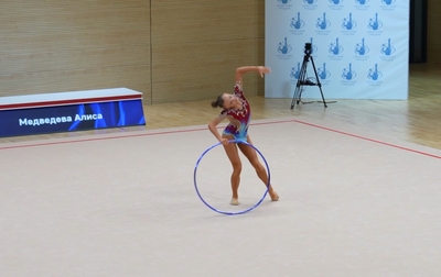 Alisa Medvedeva's hoop program at the interregional Sky Grace Cup tournament