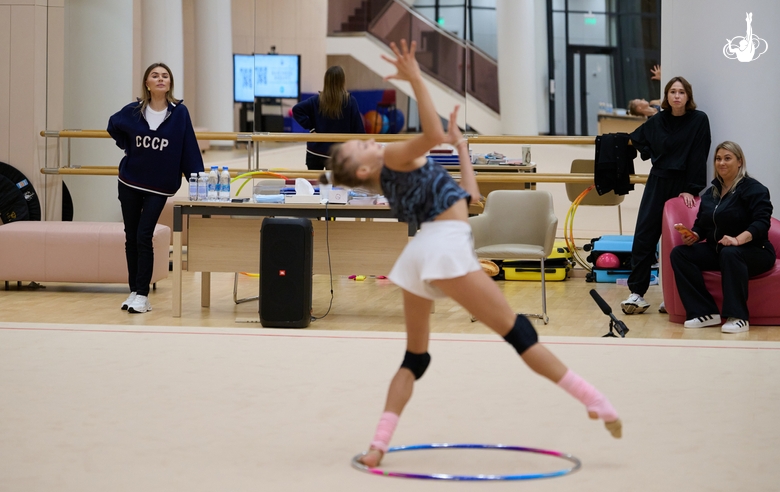 October 2, 2026. Olympic champion Alina Kabaeva and the Academy coaches during a training session