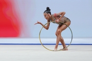 Anastasia Vlasenko during the hoop exercise