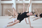 Gymnast from Belgorod  during class