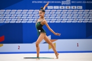 Karolina Tarasova during the hoop exercise