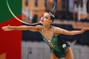 Karolina Tarasova during the hoop exercise