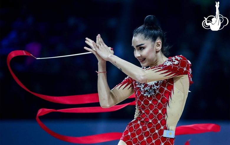 Exercise with a ribbon. Roza Abitova (Kazakhstan)