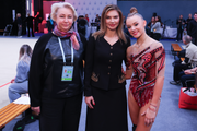 Honored Coach of Russia Natalia Orlova, Olympic champion Alina Kabaeva and gymnast Alisa Medvedeva during the Sky Grace Cup International Tournament and Beijing Top Open 2025