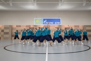 Alla Dukhova's dance studio TODES intensive course participants during a flash mob