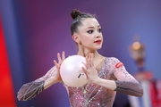 Ulyana Yanus during the ball exercise