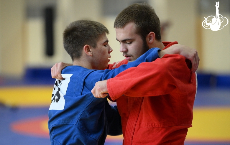 Participants of the training camp during training at the Martial Arts Academy