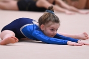 A young gymnast during the selection