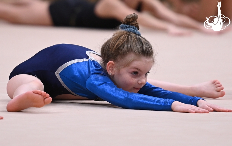 A young gymnast during the selection