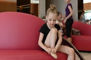 A young gymnast before Academy selection start