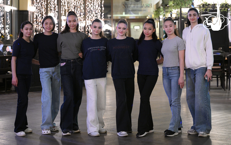 Gymnasts during the banquet