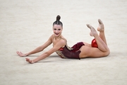 Milena Shchenyatskaya during the ball exercise