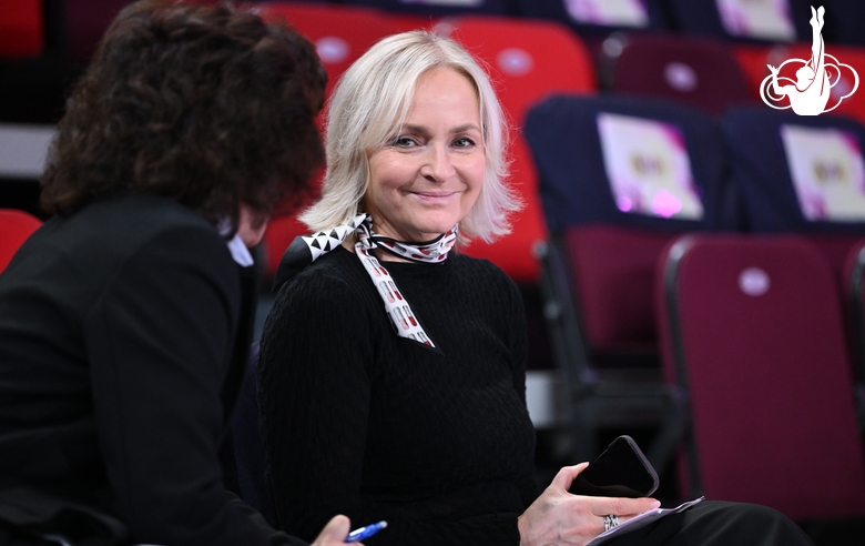 Head coach of the Russian national team Tatyana Sergaeva during the competition