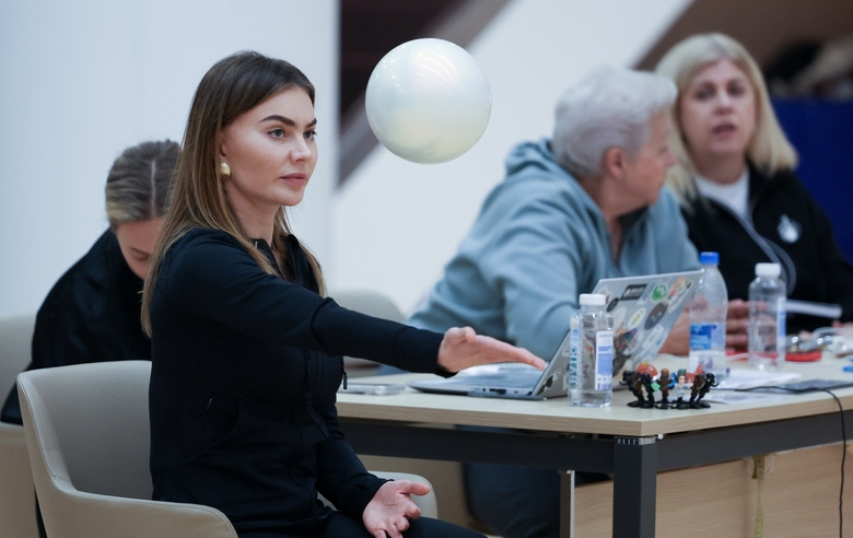 May 20, 2026. Olympic champion Alina Kabaeva during training at the Academy