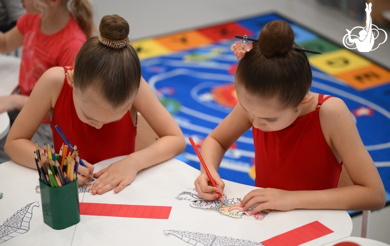 Preschoolers during a class dedicated to the Chinese New Year