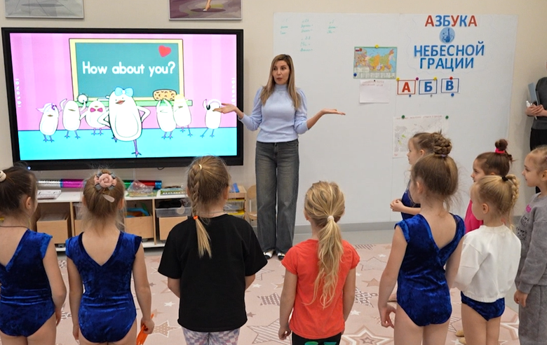 A surprise for the children — meeting with the Olympic champion!