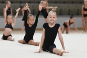 Young gymnasts during Academy selection