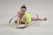 Lara Granero during the hoop exercise