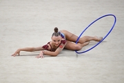 Alisa Medvedeva during the hoop exercise